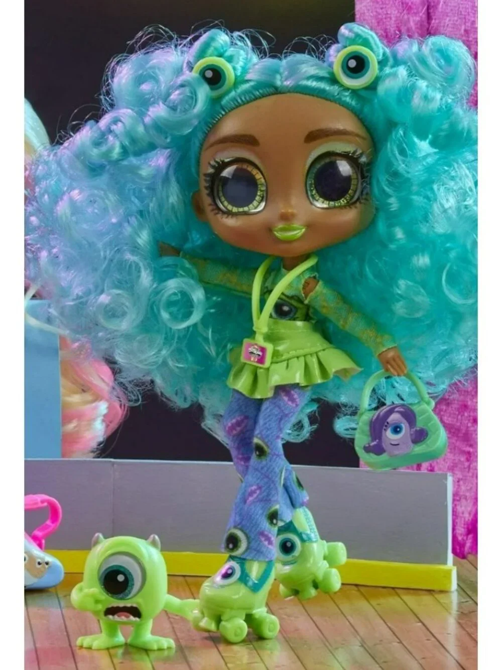 Disney Doorables Adoorbs LIZZIE Mike Wazowski Monsters Inc Doll 5.5